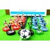 Subbuteo Andrew Table Soccer Set Olympiacos Bayer Leverkusen 6-2, 11/9/2002 Champions League game on WSB Professional bases